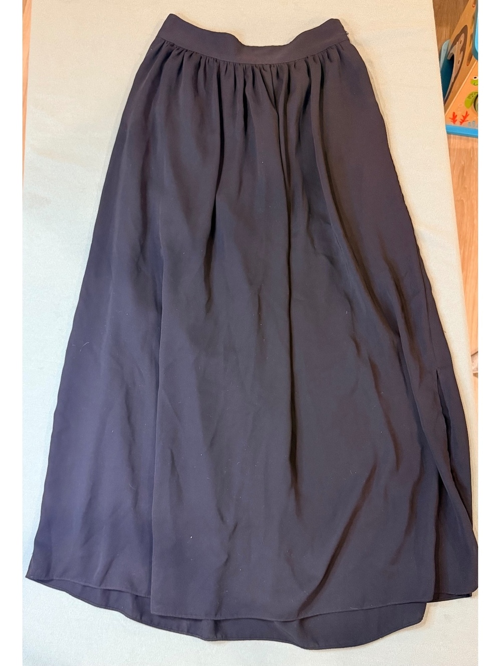 Banana Republic Poplin Maxi Skirt Black 2P